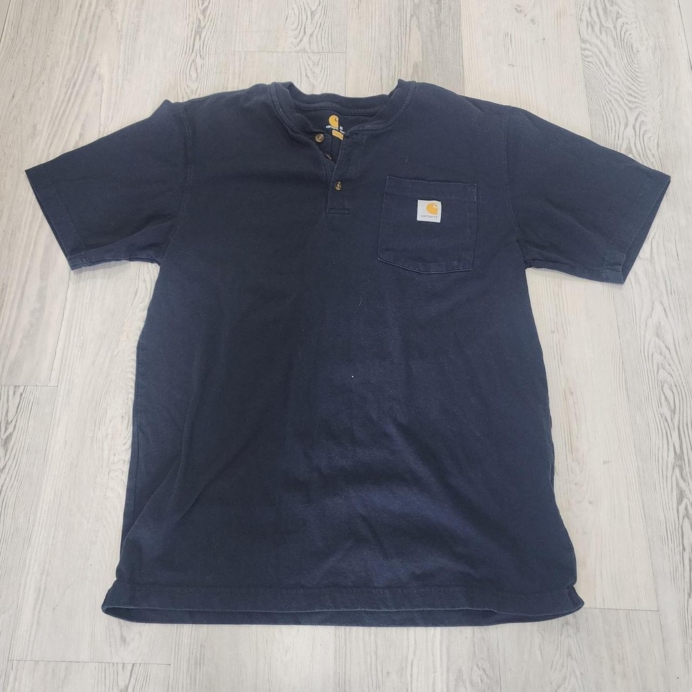 Carhartt navy blue‎ pocket tee Size M - Picture 2 of 3